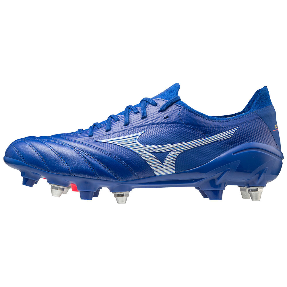 Mizuno Morelia Neo 3 beta Japan Mix - Erkek Krampon - Mavi/Beyaz Türkiye (FVSRAB-126)